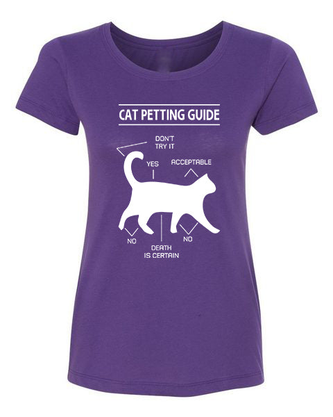 T-shirt Cat Petting Guide
