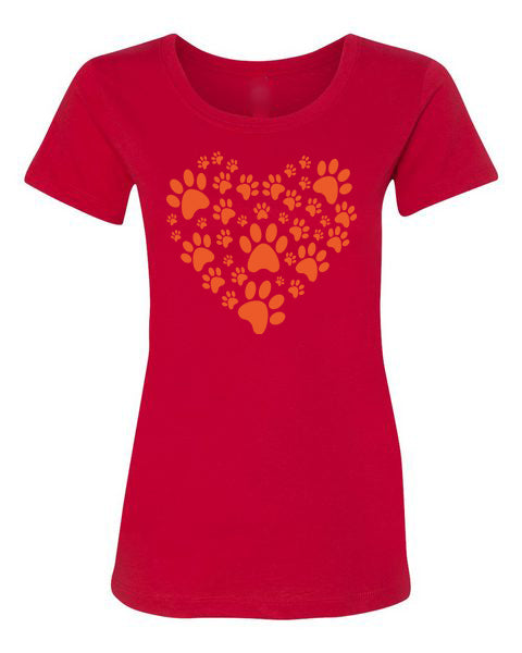 T-shirt Heart Paw