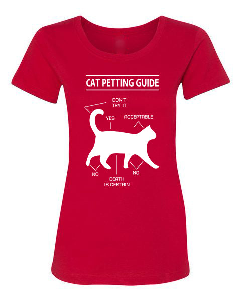 T-shirt Cat Petting Guide