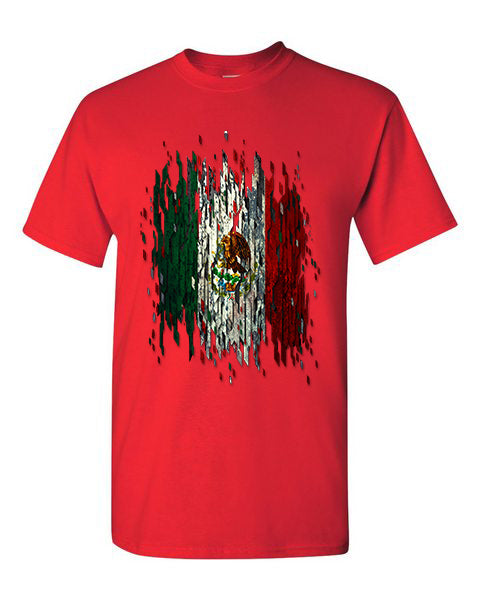 T-Shirt Mexico Distressed Flag