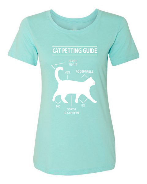 T-shirt Cat Petting Guide