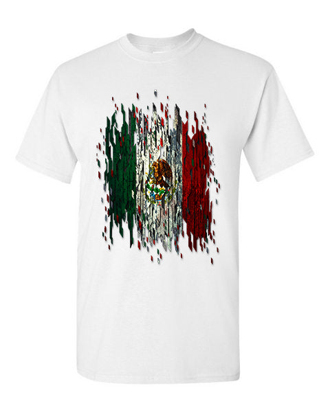 T-Shirt Mexico Distressed Flag