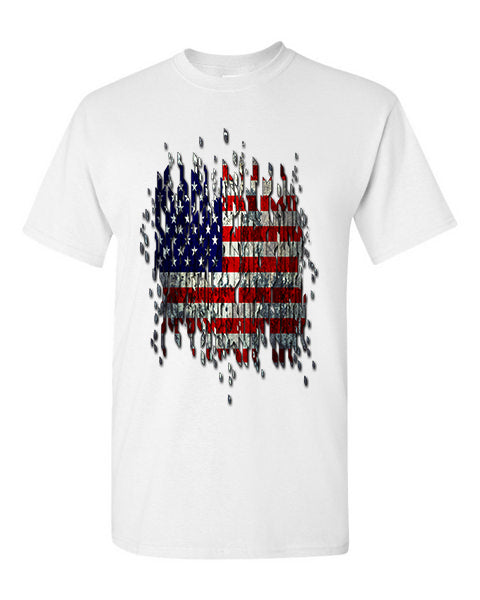 T-Shirt American Distressed Flag