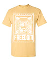 T-shirt Guns Beer Freedom
